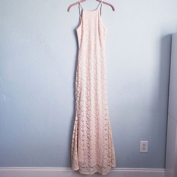 Lulu's Ephemeral Allure Baby Pink Lace Maxi Dress - Picture 2 of 13